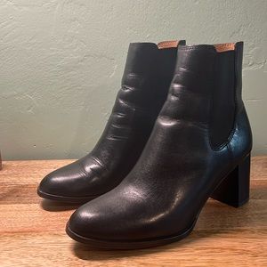 Madewell Womens Laura True Black Chelsea Boots Size 7.5 Medium (B, M)